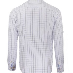 پيراهن چهارخانه مردانه سفيد آبی ARMA